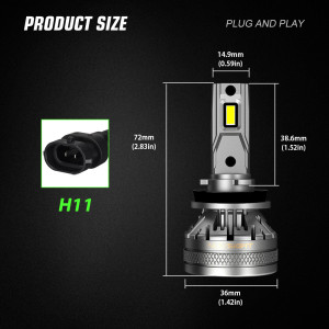 Novsight-A500-N37-H4 SINGLE 60 WATT