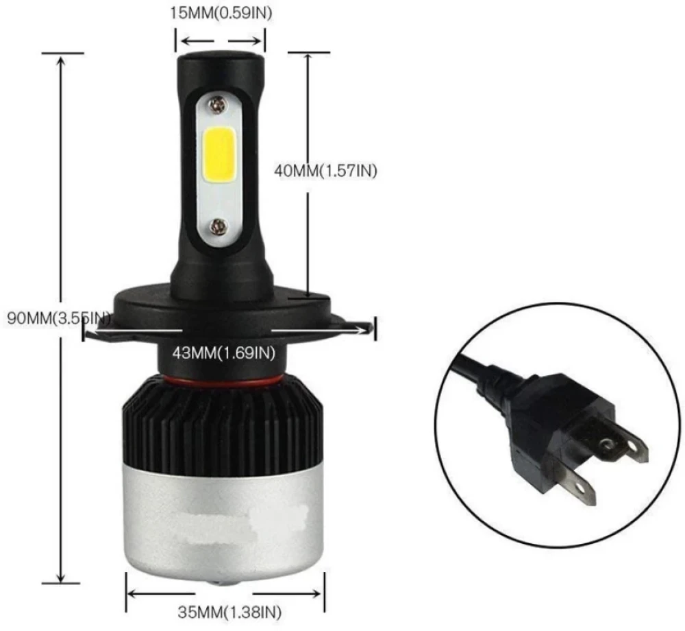Nighteye-A315-S2-H4 HEADLIGHT SINGLE
